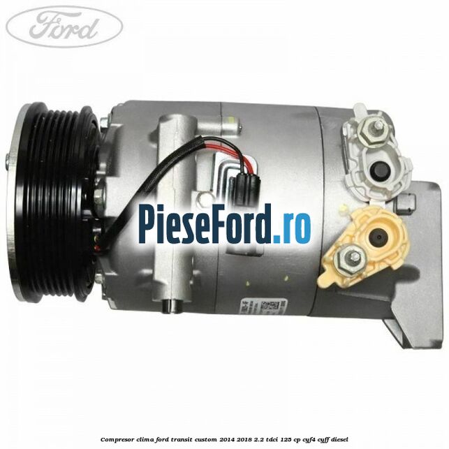 Compresor clima Ford Transit Custom 2014-2018 2.2 TDCi 125 cp CYF4, CYFF diesel