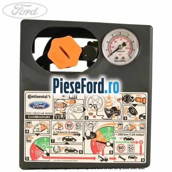 Compresor umflat roti Ford original 15 A Ford Kuga 2016-2018 1.5 TDCi 120 cp XWMB, XWMC diesel