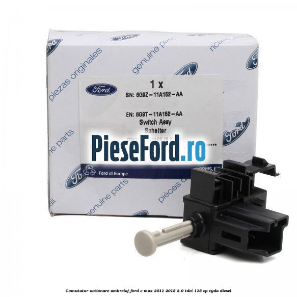 Comutator actionare ambreiaj Ford C-Max 2011-2015 2.0 TDCi 115 cp TYDA diesel