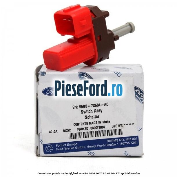 Comutator pedala ambreiaj Ford Mondeo 2000-2007 2.5 V6 24V 170 cp Comutator pedala ambreiaj Ford Mondeo 2000-2007 2.5 V6 24V 170 cp LCBD benzina
