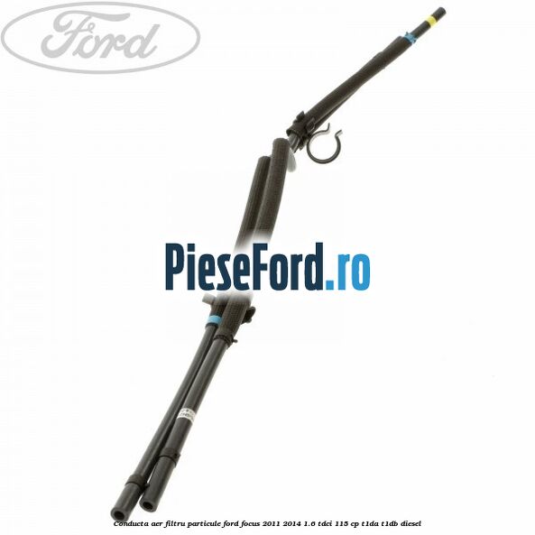 Conducta aer filtru particule Ford Focus 2011-2014 1.6 TDCi 115 cp T1DA, T1DB diesel