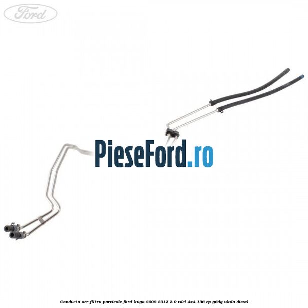 Conducta aer filtru particule Ford Kuga 2008-2012 2.0 TDCi 4x4 136 cp G6DG, UKDA diesel