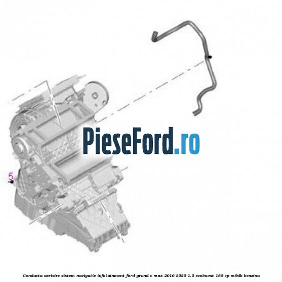 Conducta aerisire sistem navigatie infotainment Ford Grand C-Max 2016-2020 1.5 EcoBoost 180 cp