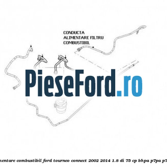 Conducta alimentare combustibil Ford Tourneo Connect 2002-2014 1.8 Di 75 cp BHPA, P7PA, P7PB, R2PA diesel