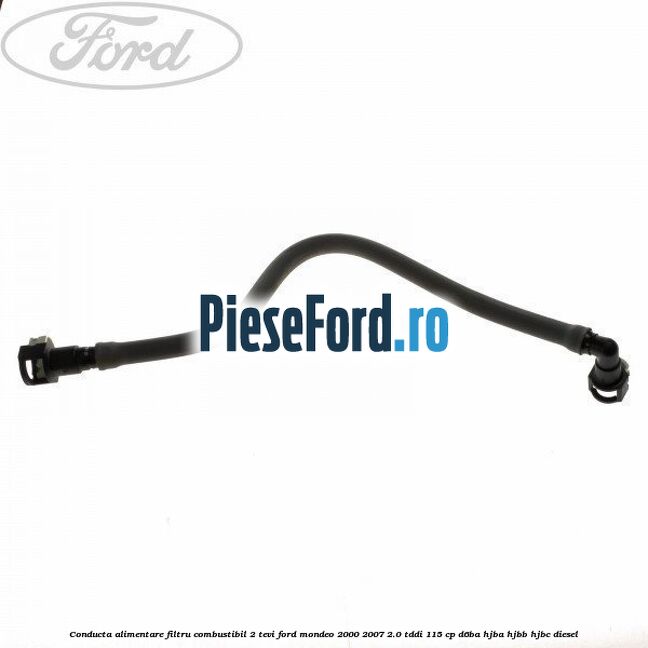 Conducta alimentare filtru combustibil 2 tevi Ford Mondeo 2000-2007 2.0 TDDI 115 cp D6BA, HJBA, HJBB, HJBC diesel
