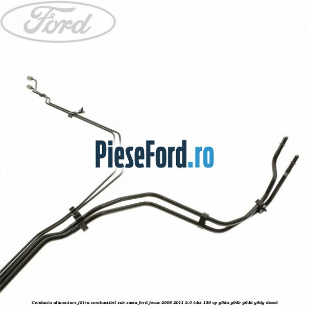Conducta alimentare filtru combustibil sub sasiu Ford Focus 2008-2011 2.0 TDCi 136 cp Conducta alimentare filtru combustibil sub sasiu Ford Focus 2008-2011 2.0 TDCi 136 cp G6DA, G6DB, G6DD, G6DG diesel