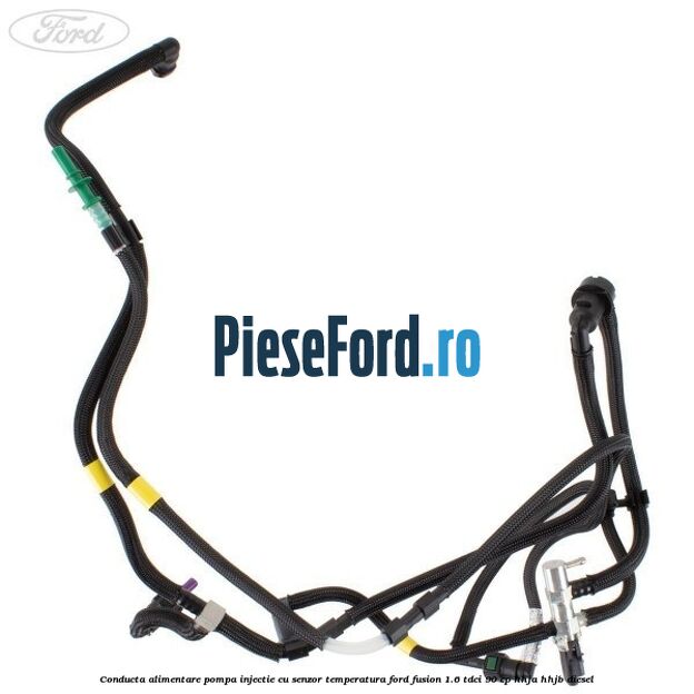 Conducta alimentare pompa injectie cu senzor temperatura Ford Fusion 1.6 TDCi 90 cp HHJA, HHJB diesel
