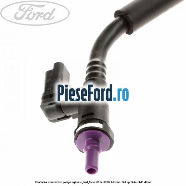 Conducta alimentare pompa injectie Ford Focus 2014-2018 1.6 TDCi 115 cp T1DA, T1DB diesel