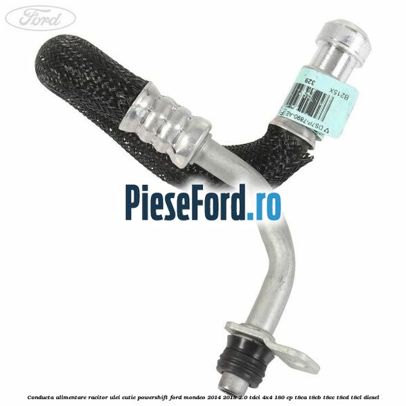 Conducta alimentare racitor ulei cutie powershift Ford Mondeo 2014-2018 2.0 TDCi 4x4 180 cp T8CA, T8CB, T8CC, T8CD, T8CL diesel
