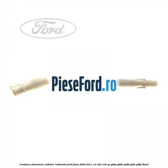 Conducta alimentare radiator habitaclu Ford Focus 2008-2011 1.6 TDCi 109 cp G8DA, G8DB, G8DD, G8DE, G8DF diesel