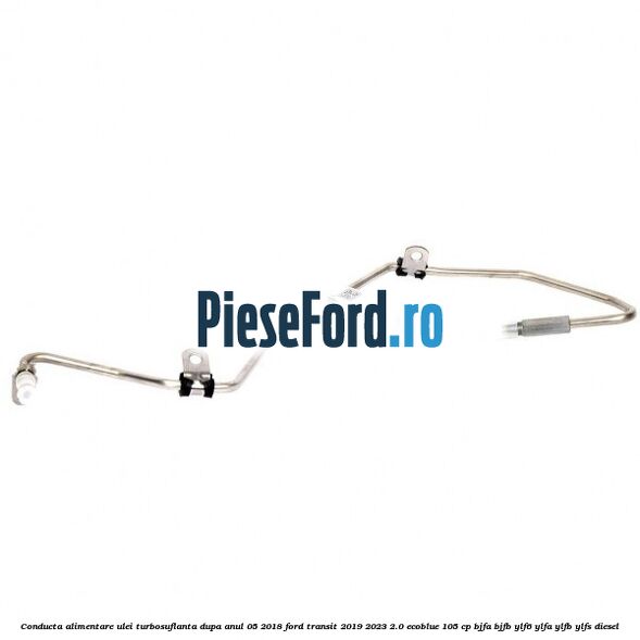Conducta alimentare ulei turbosuflanta dupa anul 05/2018 Ford Transit 2019-2023 2.0 EcoBlue 105 cp BJFA, BJFB, YLF6, YLFA, YLFB, YLFS diesel