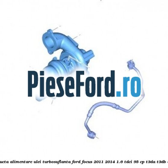 Conducta alimentare ulei turbosuflanta Ford Focus 2011-2014 1.6 TDCi 95 cp T3DA, T3DB diesel
