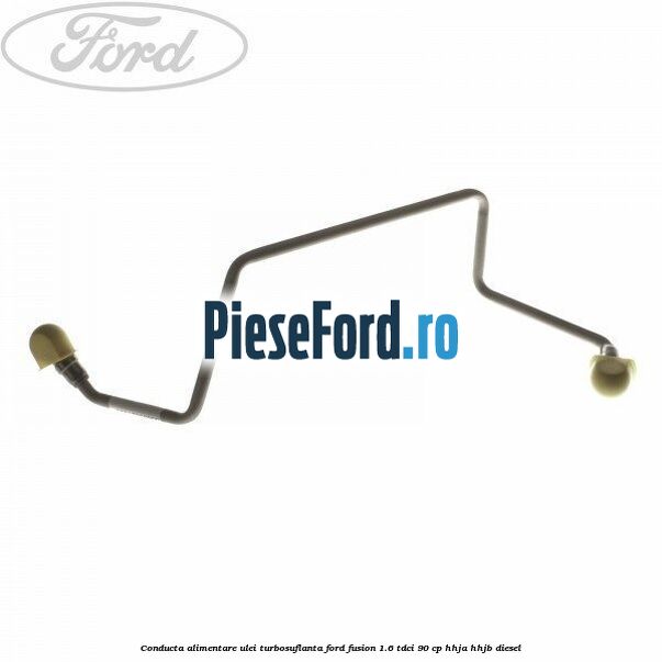 Conducta alimentare ulei turbosuflanta Ford Fusion 1.6 TDCi 90 cp HHJA, HHJB diesel