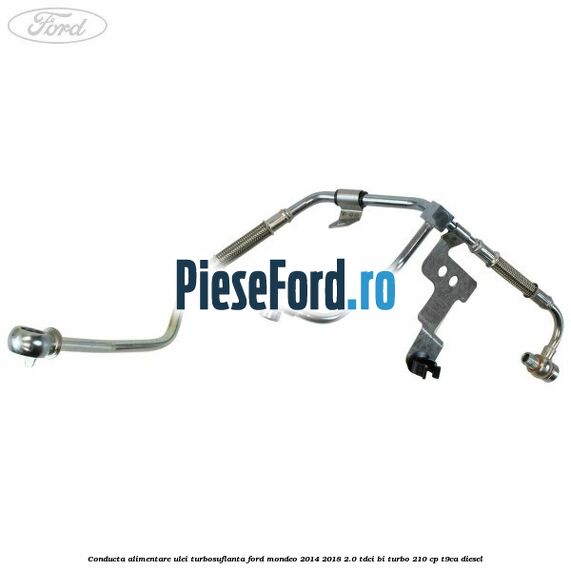 Conducta alimentare ulei turbosuflanta Ford Mondeo 2014-2018 2.0 TDCi Bi-Turbo 210 cp T9CA diesel