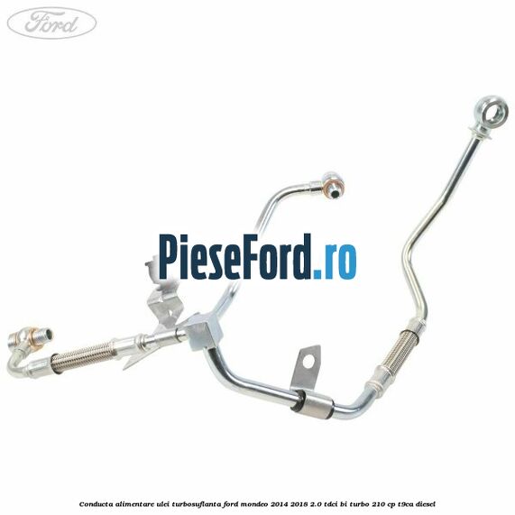 Conducta alimentare ulei turbosuflanta Ford Mondeo 2014-2018 2.0 TDCi Bi-Turbo 210 cp T9CA diesel