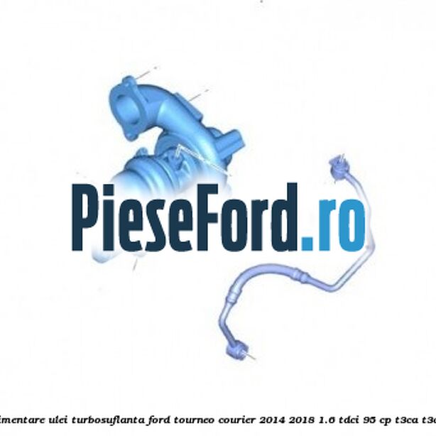 Conducta alimentare ulei turbosuflanta Ford Tourneo Courier 2014-2018 1.6 TDCi 95 cp T3CA, T3CB, T3CC diesel