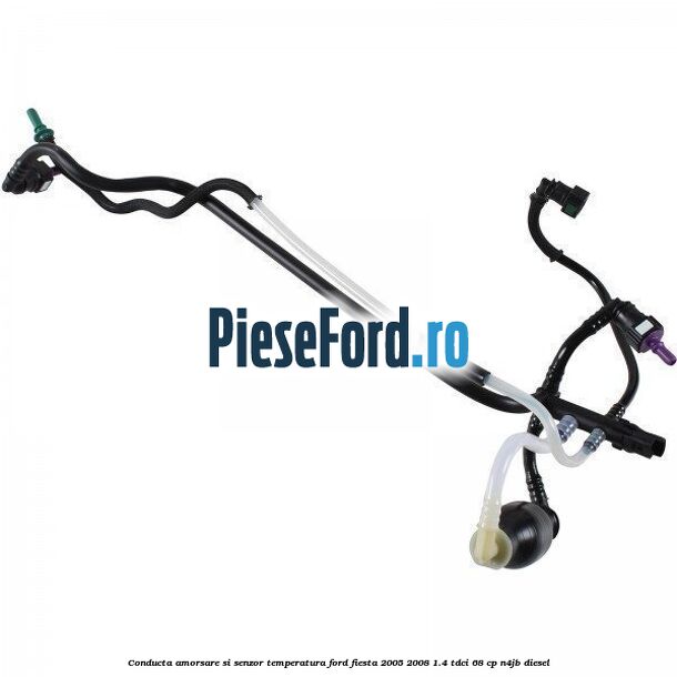 Conducta amorsare si senzor temperatura Ford Fiesta 2005-2008 1.4 TDCi 68 cp Conducta amorsare si senzor temperatura Ford Fiesta 2005-2008 1.4 TDCi 68 cp N4JB diesel
