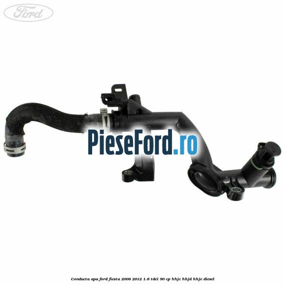 Conducta apa Ford Fiesta 2008-2012 1.6 TDCi 90 cp HHJC, HHJD, HHJE diesel