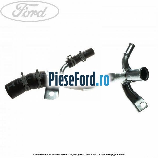 Conducta apa la carcasa termostat Ford Focus 1998-2004 1.8 TDCi 100 cp FFDA diesel