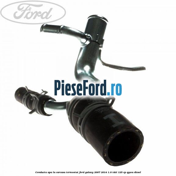 Conducta apa la carcasa termostat Ford Galaxy 2007-2014 1.8 TDCi 125 cp QYWA diesel
