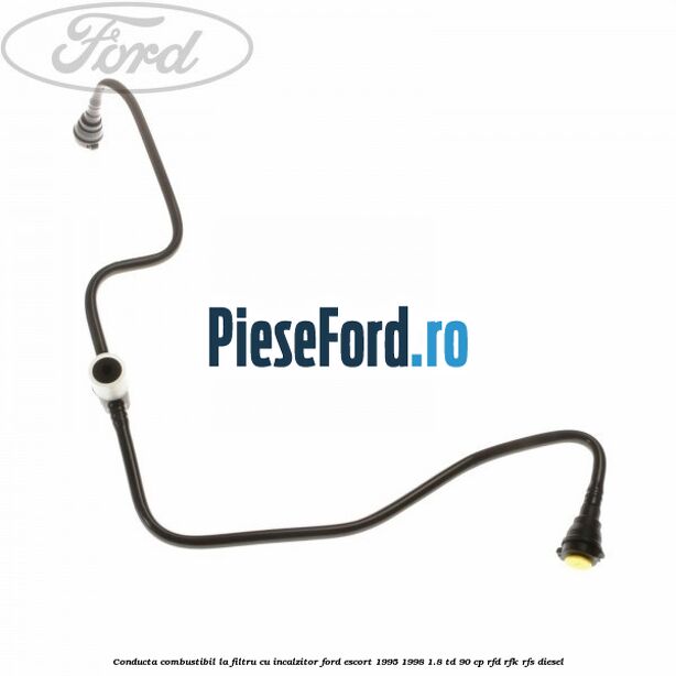 Conducta combustibil la filtru, cu incalzitor Ford Escort 1995-1998 1.8 TD 90 cp RFD, RFK, RFS diesel