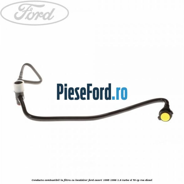Conducta combustibil la filtru, cu incalzitor Ford Escort 1995-1998 1.8 Turbo D 70 cp RVA diesel
