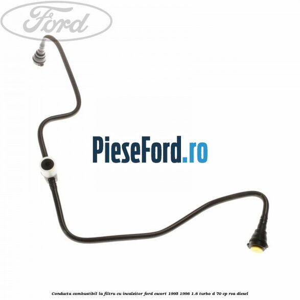 Conducta combustibil la filtru, cu incalzitor Ford Escort 1995-1998 1.8 Turbo D 70 cp RVA diesel