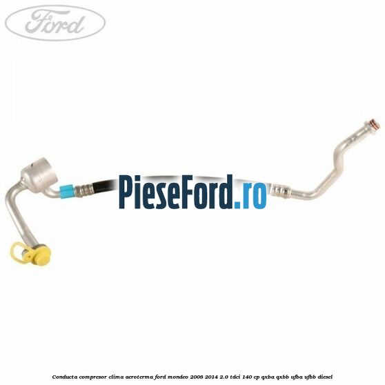 Conducta compresor clima aeroterma Ford Mondeo 2008-2014 2.0 TDCi 140 cp QXBA, QXBB, UFBA, UFBB diesel