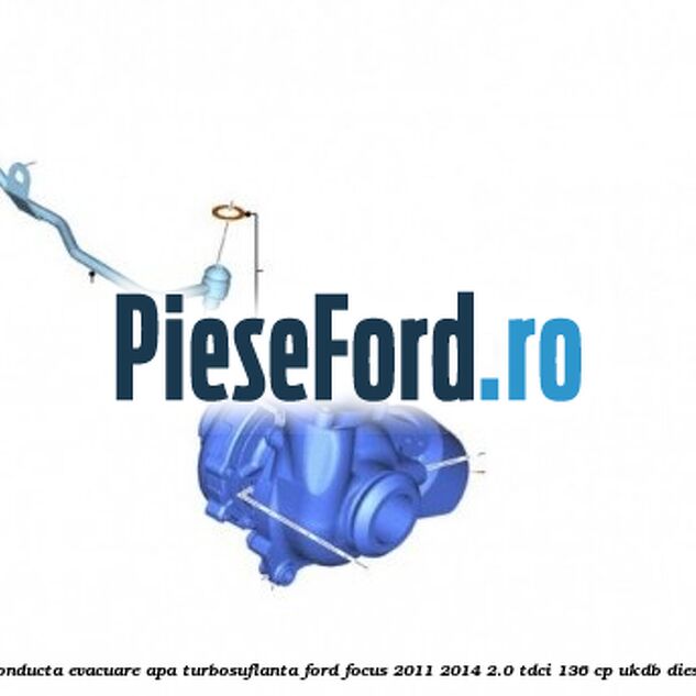 Conducta evacuare apa turbosuflanta Ford Focus 2011-2014 2.0 TDCi 136 cp UKDB diesel