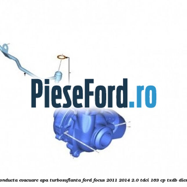 Conducta evacuare apa turbosuflanta Ford Focus 2011-2014 2.0 TDCi 163 cp Conducta evacuare apa turbosuflanta Ford Focus 2011-2014 2.0 TDCi 163 cp TXDB diesel