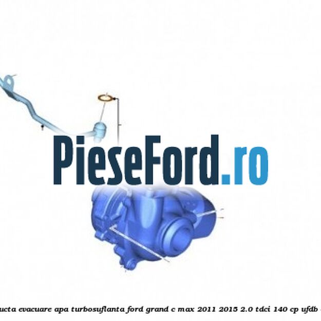 Conducta evacuare apa turbosuflanta Ford Grand C-Max 2011-2015 2.0 TDCi 140 cp UFDB diesel