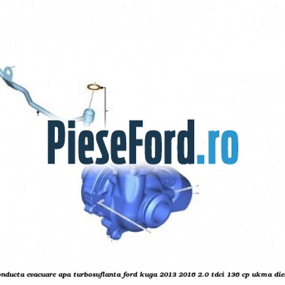 Conducta evacuare apa turbosuflanta Ford Kuga 2013-2016 2.0 TDCi 136 cp UKMA diesel