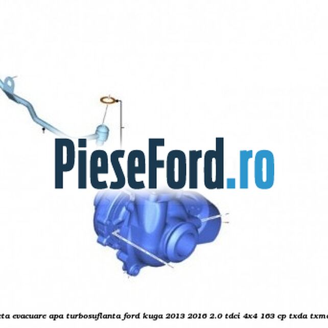 Conducta evacuare apa turbosuflanta Ford Kuga 2013-2016 2.0 TDCi 4x4 163 cp Conducta evacuare apa turbosuflanta Ford Kuga 2013-2016 2.0 TDCi 4x4 163 cp TXDA, TXMA diesel