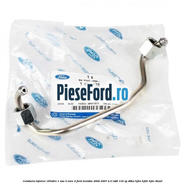 Conducta injector cilindru 1 sau 3 euro 3 Ford Mondeo 2000-2007 2.0 TDDI 115 cp D6BA, HJBA, HJBB, HJBC diesel