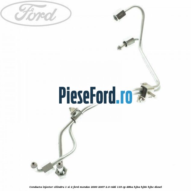 Conducta injector cilindru 1 si 2 Ford Mondeo 2000-2007 2.0 TDDI 115 cp D6BA, HJBA, HJBB, HJBC diesel