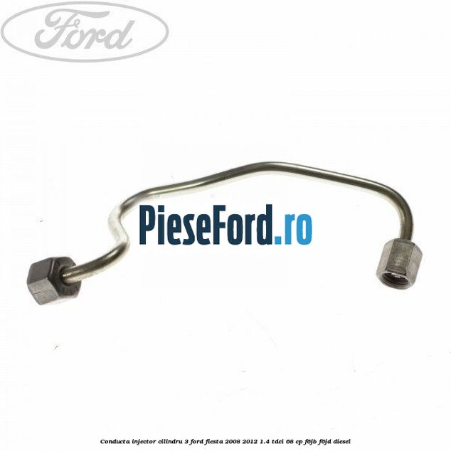 Conducta injector cilindru 3 Ford Fiesta 2008-2012 1.4 TDCi 68 cp F6JB, F6JD diesel