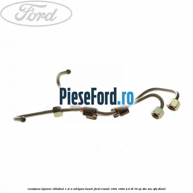 Conducta injector cilindrul 1 si 2 echipare Bosch Ford Transit 1991-1994 2.5 DI 70 cp 4BC, 4CC, 4FA diesel