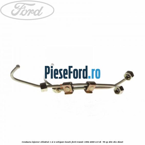 Conducta injector cilindrul 1 si 2 echipare Bosch Ford Transit 1994-2000 2.5 DI  76 cp 4HB, 4HC diesel