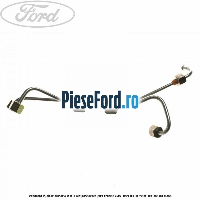 Conducta injector cilindrul 3 si 4 echipare Bosch Ford Transit 1991-1994 2.5 DI 70 cp 4BC, 4CC, 4FA diesel