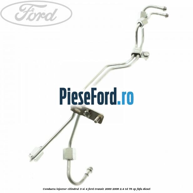 Conducta injector cilindrul 3 si 4 Ford Transit 2000-2006 2.4 TD 75 cp F4FA diesel