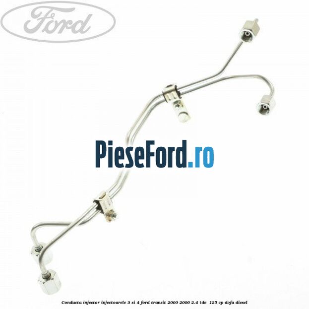 Conducta injector, injectoarele 3 si 4 Ford Transit 2000-2006 2.4 TDE  125 cp DOFA diesel