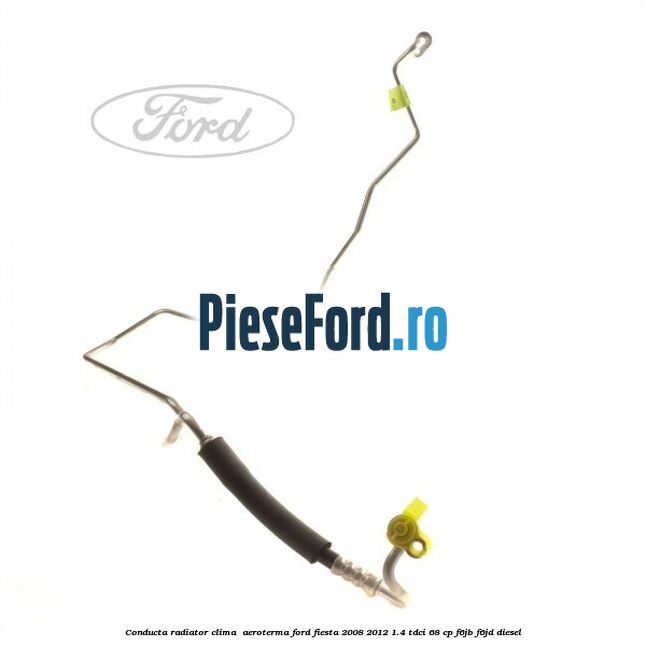 Conducta radiator clima , aeroterma Ford Fiesta 2008-2012 1.4 TDCi 68 cp F6JB, F6JD diesel