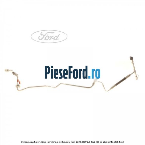 Conducta radiator clima , aeroterma Ford Focus C-Max 2003-2007 2.0 TDCi 133 cp G6DC, G6DE, G6DF diesel
