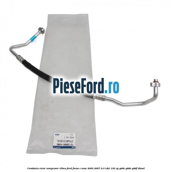 Conducta retur compresor clima Ford Focus C-Max 2003-2007 2.0 TDCi 133 cp G6DC, G6DE, G6DF diesel