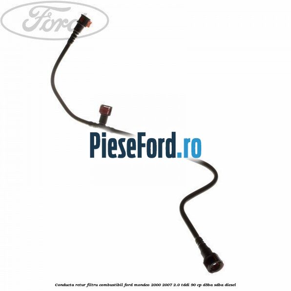 Conducta retur filtru combustibil Ford Mondeo 2000-2007 2.0 TDDI 90 cp D5BA, SDBA diesel