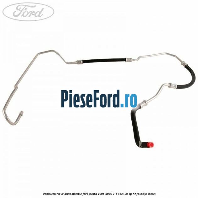 Conducta retur servodirectie Ford Fiesta 2005-2008 1.6 TDCi 90 cp HHJA, HHJB diesel