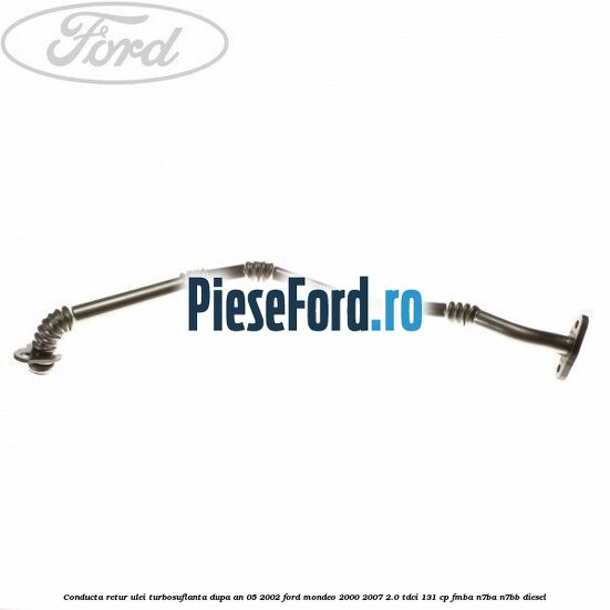 Conducta retur ulei turbosuflanta dupa an 05/2002 Ford Mondeo 2000-2007 2.0 TDCi 131 cp FMBA, N7BA, N7BB diesel