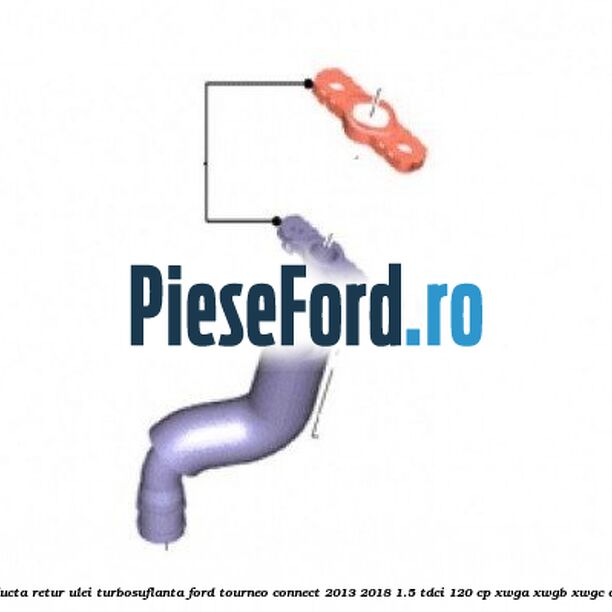 Conducta retur ulei turbosuflanta Ford Tourneo Connect 2013-2018 1.5 TDCi 120 cp XWGA, XWGB, XWGC diesel