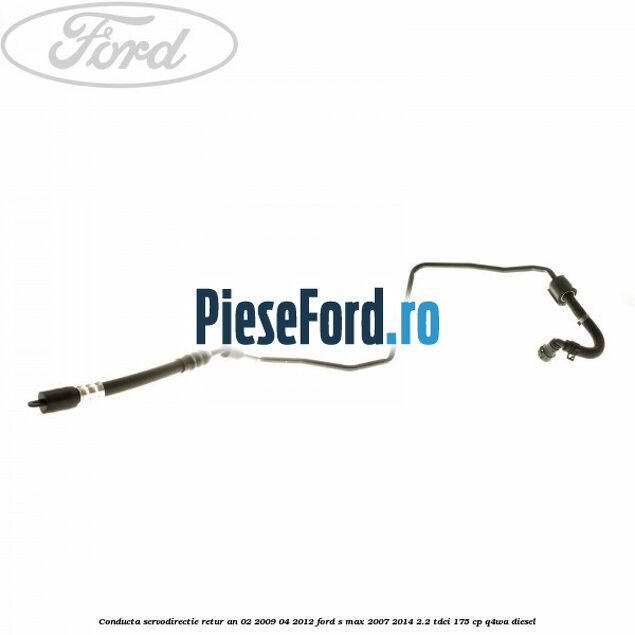 Conducta servodirectie retur an 02/2009-04/2012 Ford S-Max 2007-2014 2.2 TDCi 175 cp Q4WA diesel