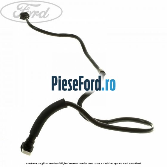 Conducta tur filtru combustibil Ford Tourneo Courier 2014-2018 1.6 TDCi 95 cp T3CA, T3CB, T3CC diesel